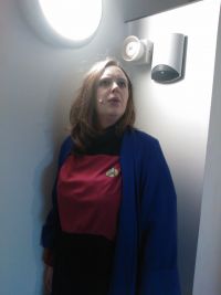 Katy-Louise as Dr Crusher in 2 stars and a quest.jpg